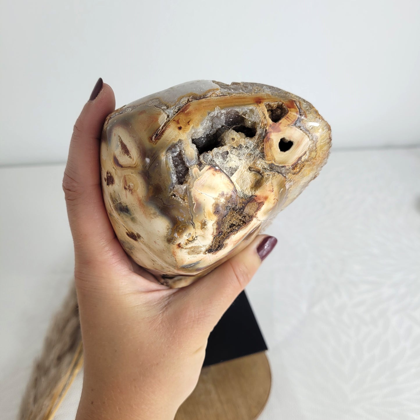 Druzy Achat Rohstein