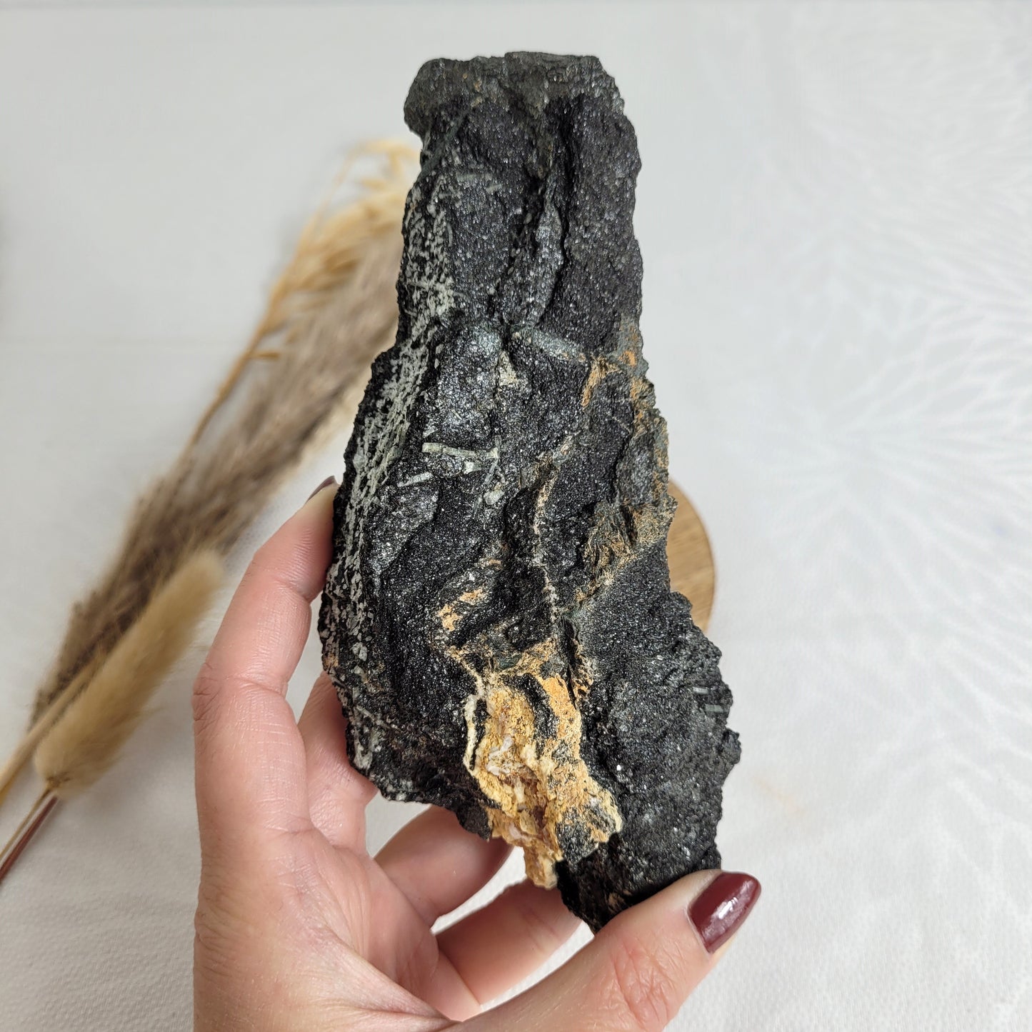 Beryll Kristalle auf Glimmerschiefer alpine Mineralien