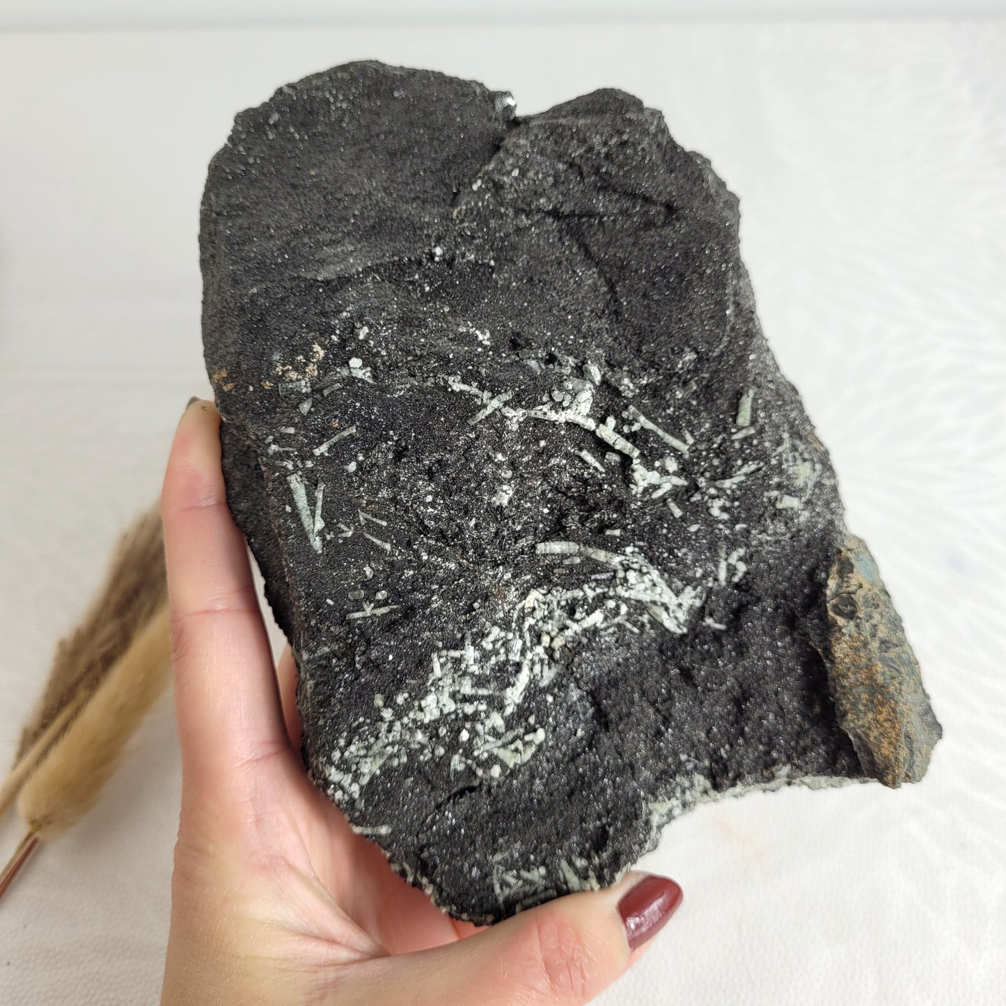 Beryll Kristalle auf Glimmerschiefer alpine Mineralien