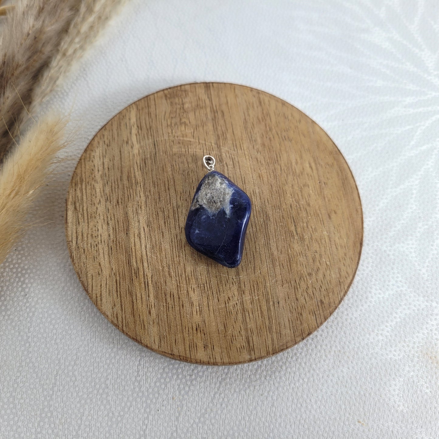Sodalith Kettenanhänger mit Silber 925 Öse