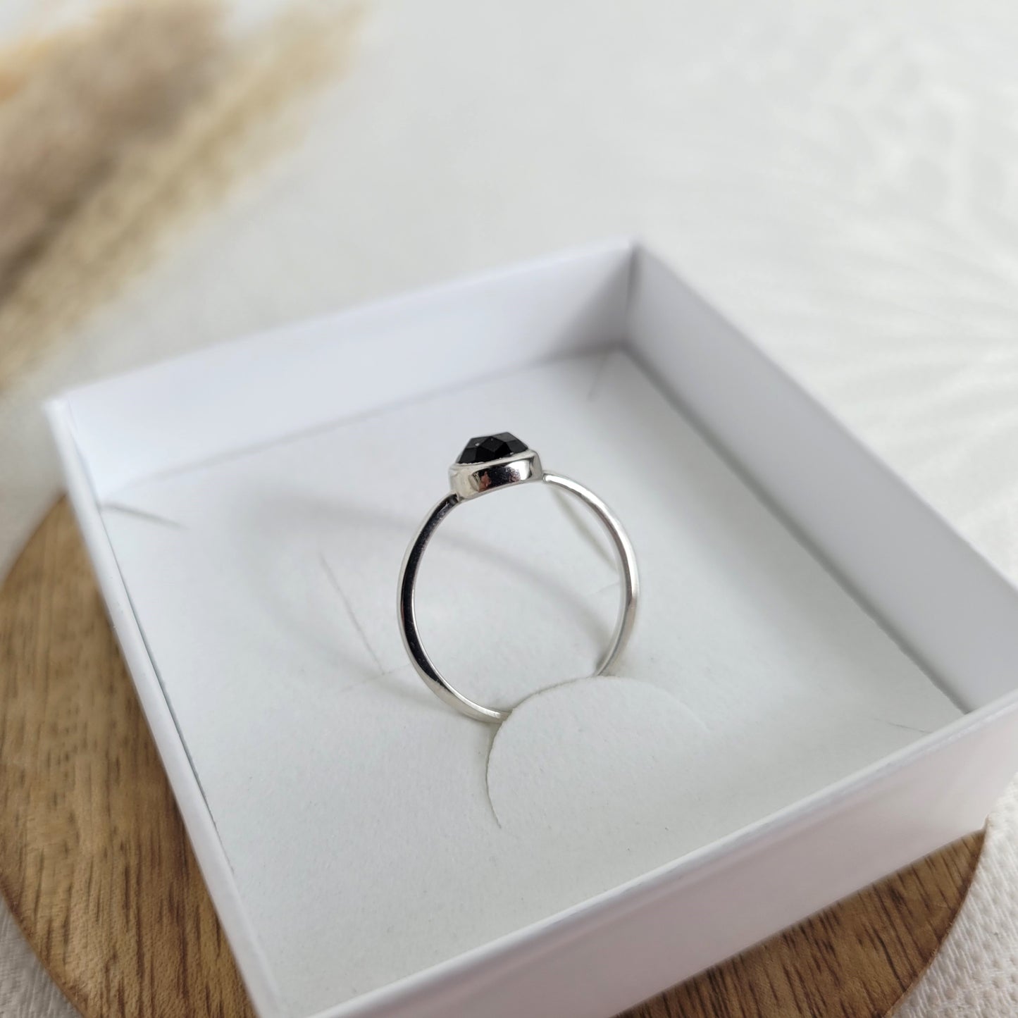Spinell Ring Silber 925 Ringgröße 58
