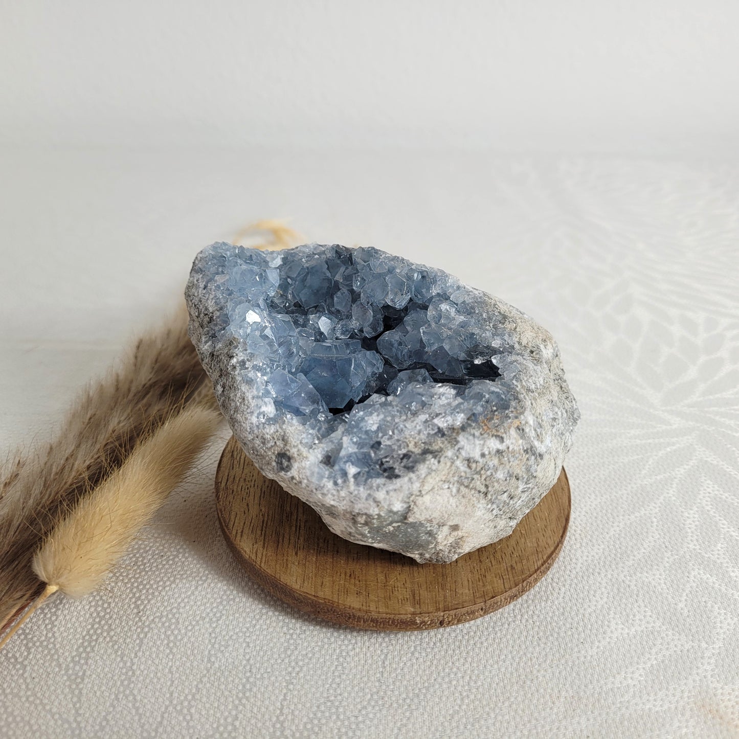 Coelestin Kristalldruse Kristallgeode 11 x 9 cm, 797g