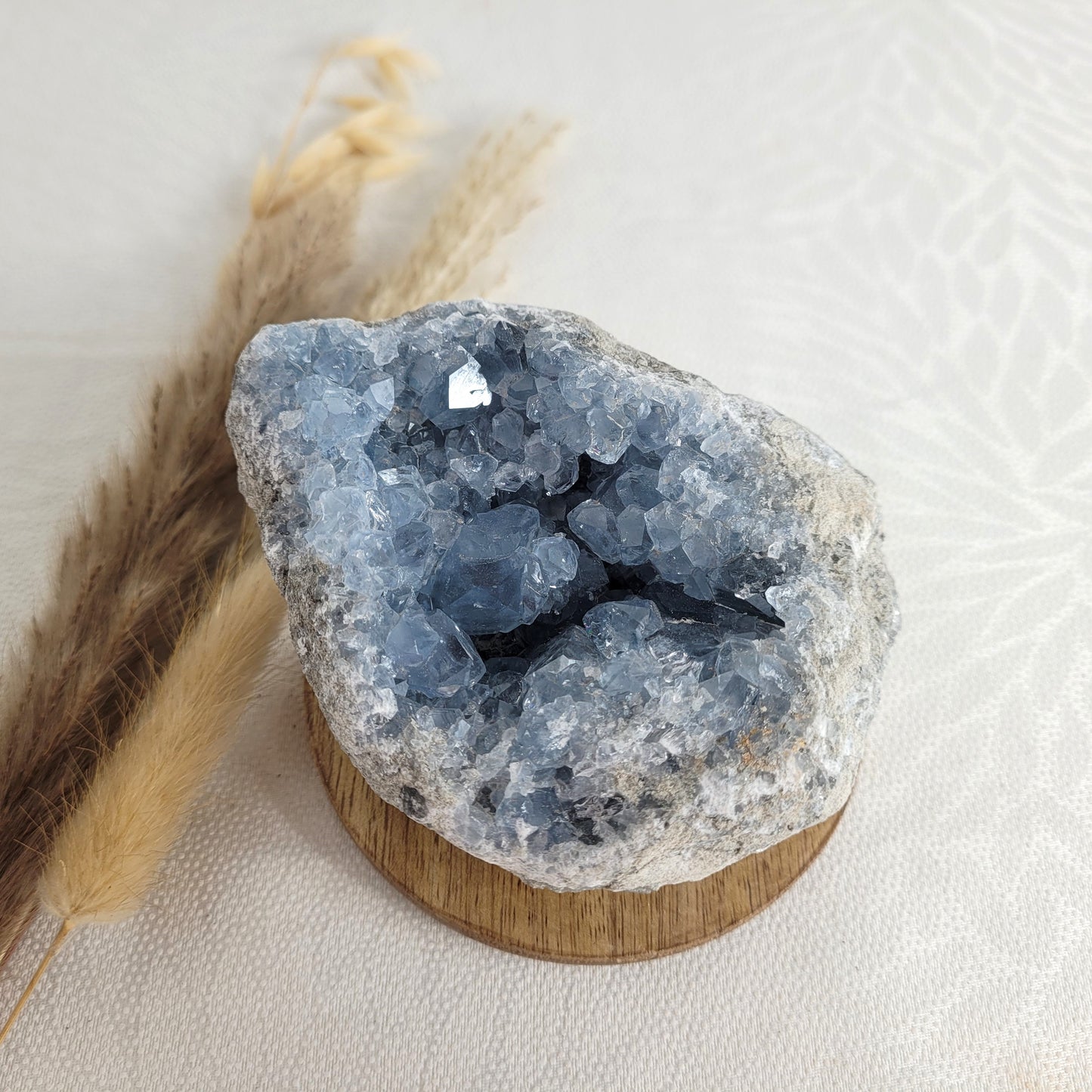 Coelestin Kristalldruse Kristallgeode 11 x 9 cm, 797g