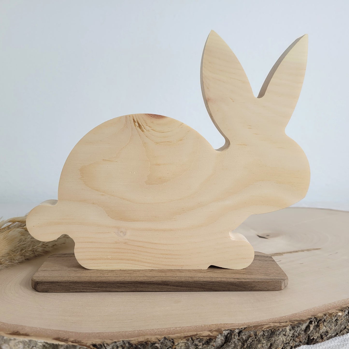 Zirbenholz Osterhase Osterdekoration