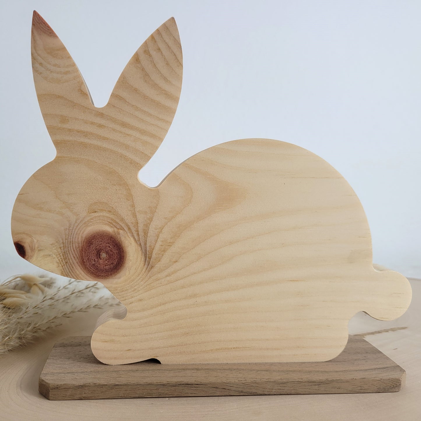 Zirbenholz Osterhase Osterdekoration