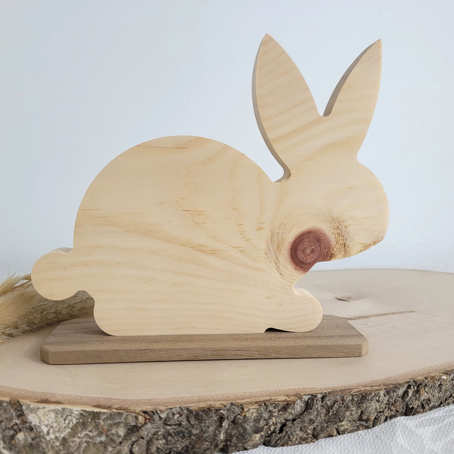 Zirbenholz Osterhase Osterdekoration