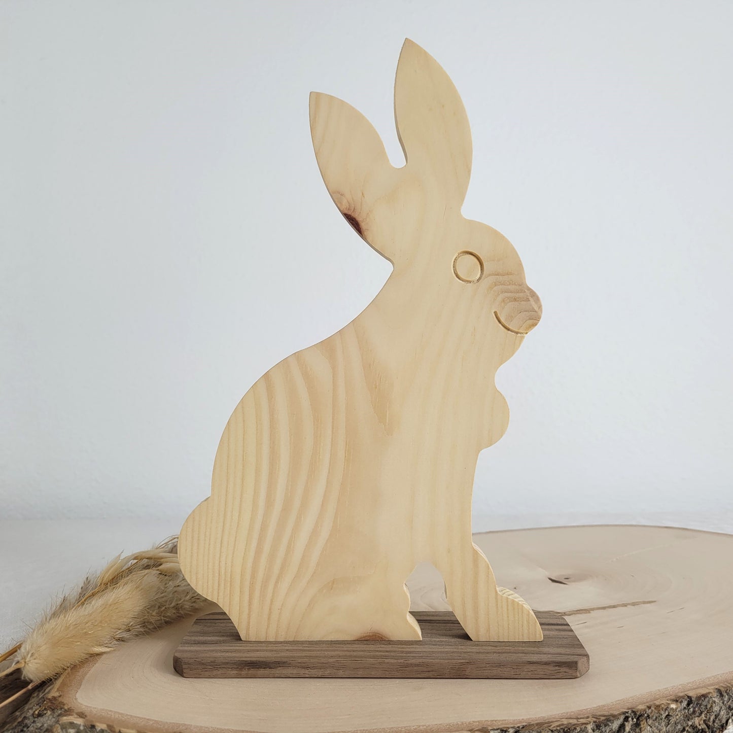 Zirbenholz Osterhase Osterdekoration