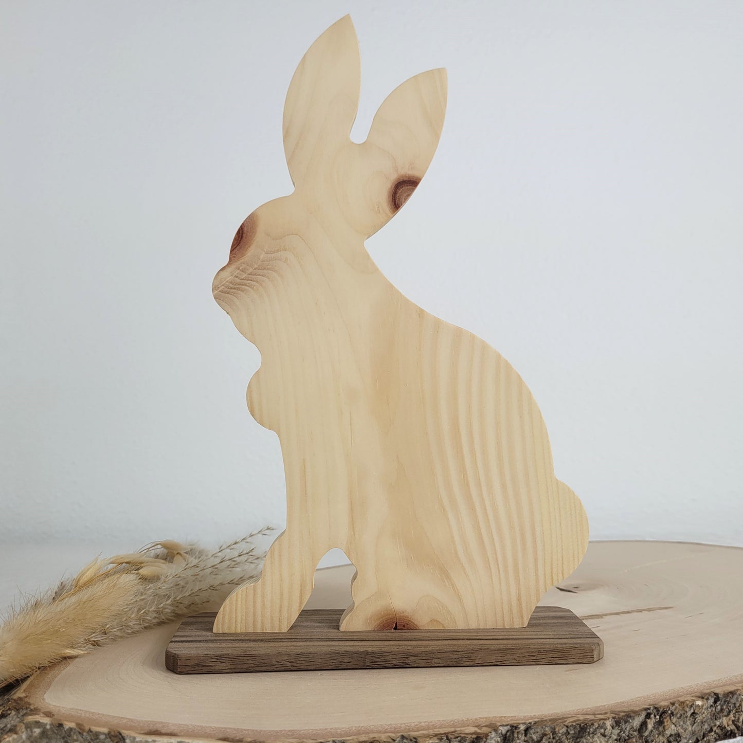 Zirbenholz Osterhase Osterdekoration