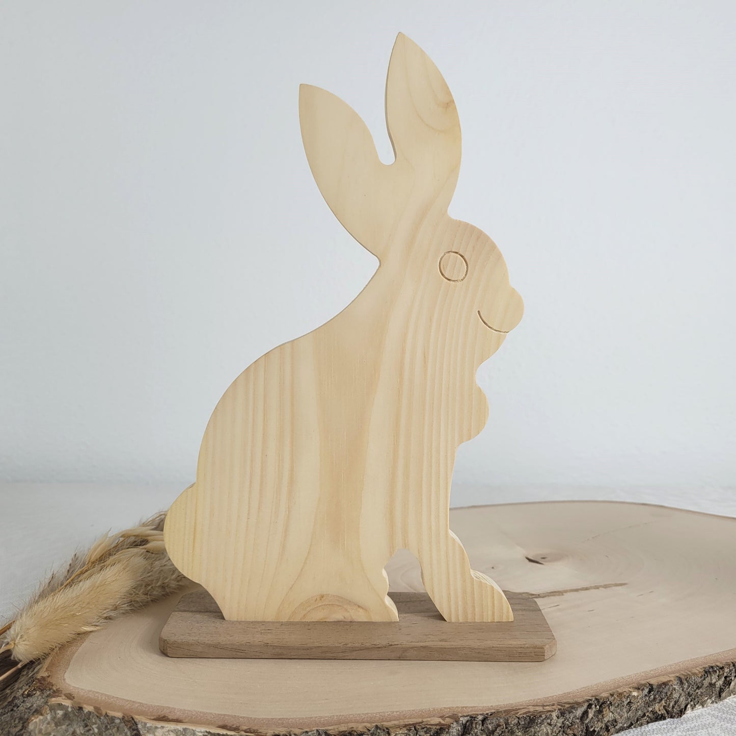Zirbenholz Osterhase Osterdekoration