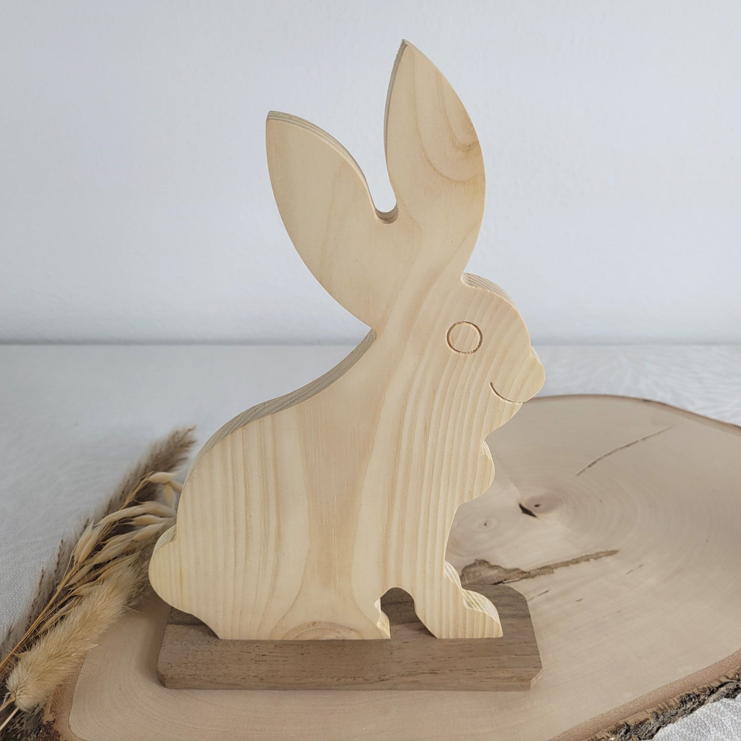 Zirbenholz Osterhase Osterdekoration