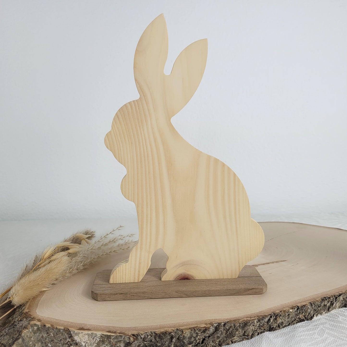 Zirbenholz Osterhase Osterdekoration