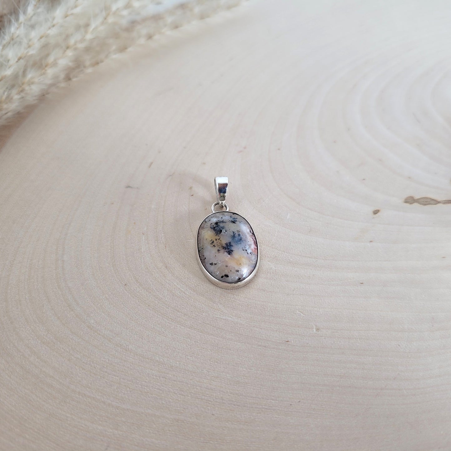Dendriten Achat Kettenanhänger Silber 925