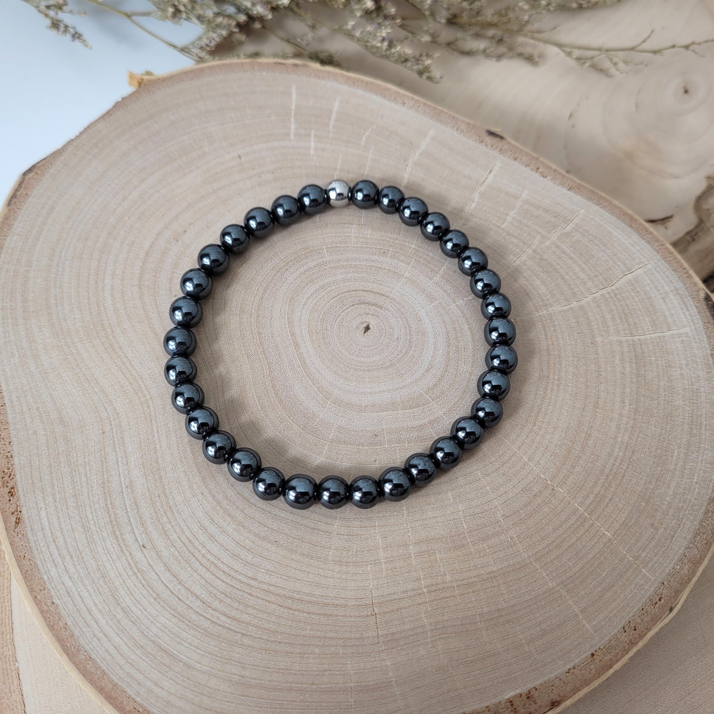 Hämatit Armband Kugeln 6 mm