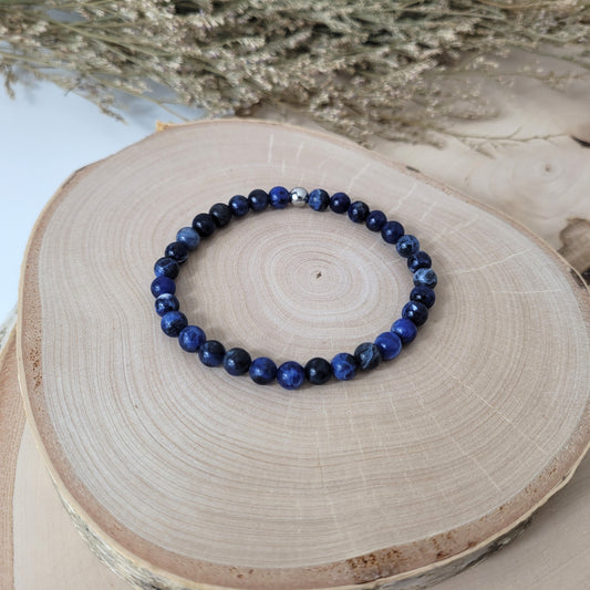 Sodalith Armband Kugeln 6mm