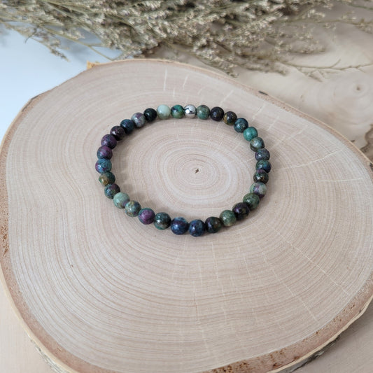 Disthen Rubin Armband Kugeln 6mm