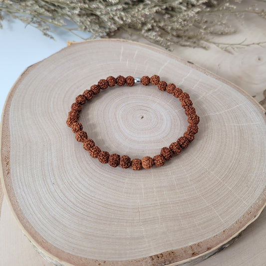 Rudraksha Samen Armband 6mm