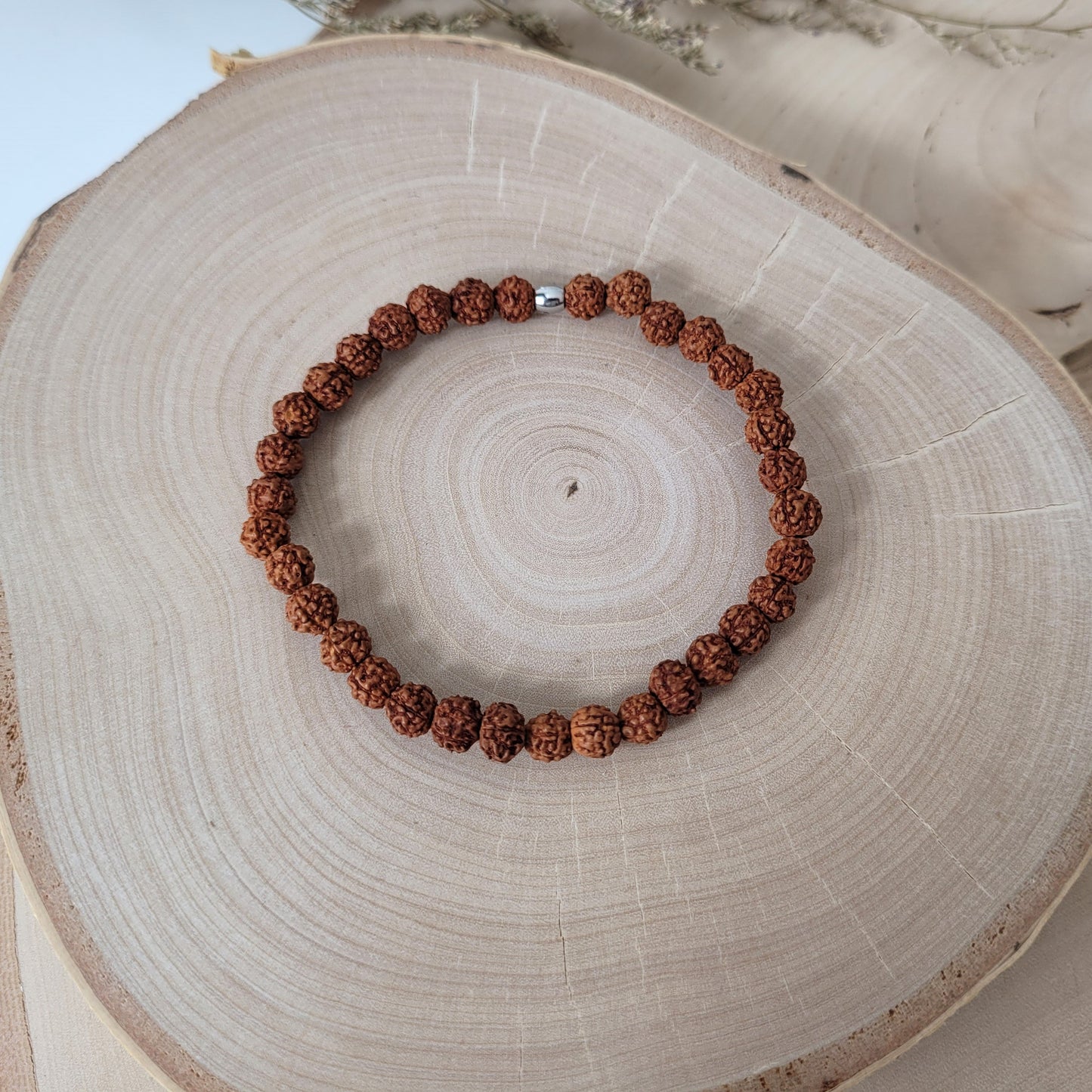Rudraksha Samen Armband 6mm