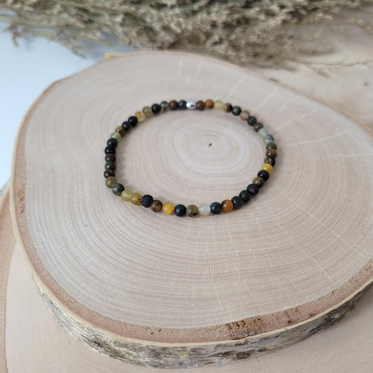 Pietersit Armband Kugeln 4 mm