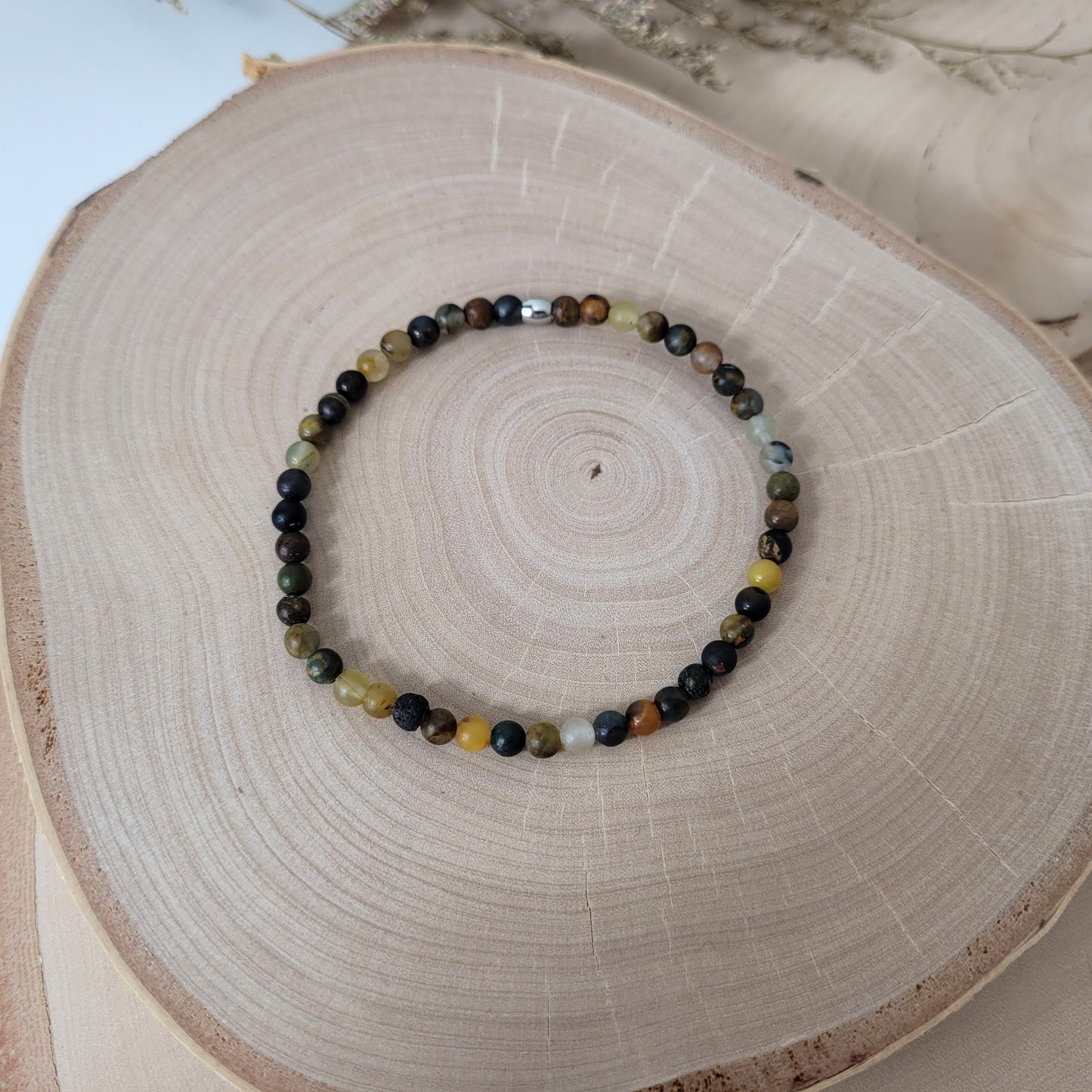 Pietersit Armband Kugeln 4 mm