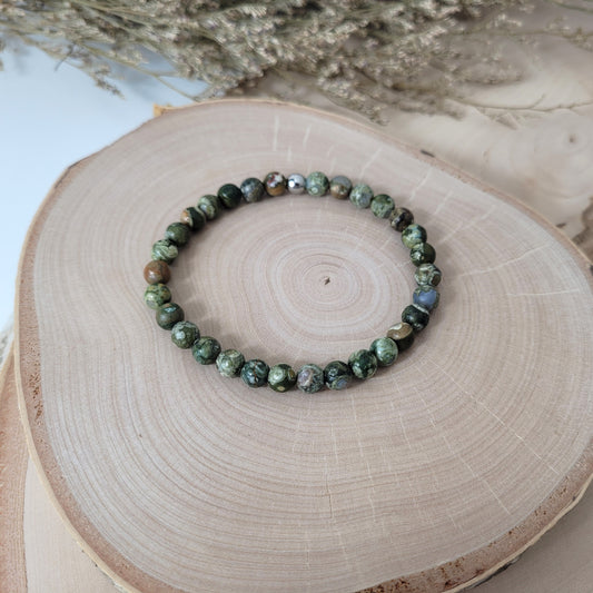 Rhyolith Armband Kugeln 6mm