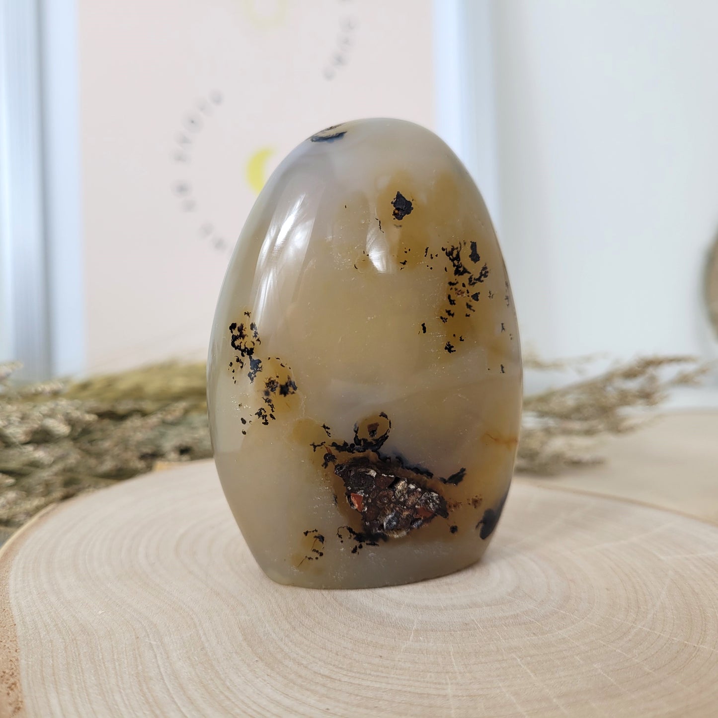 Dendriten Achat Freiform 7,8 x 5,6 cm