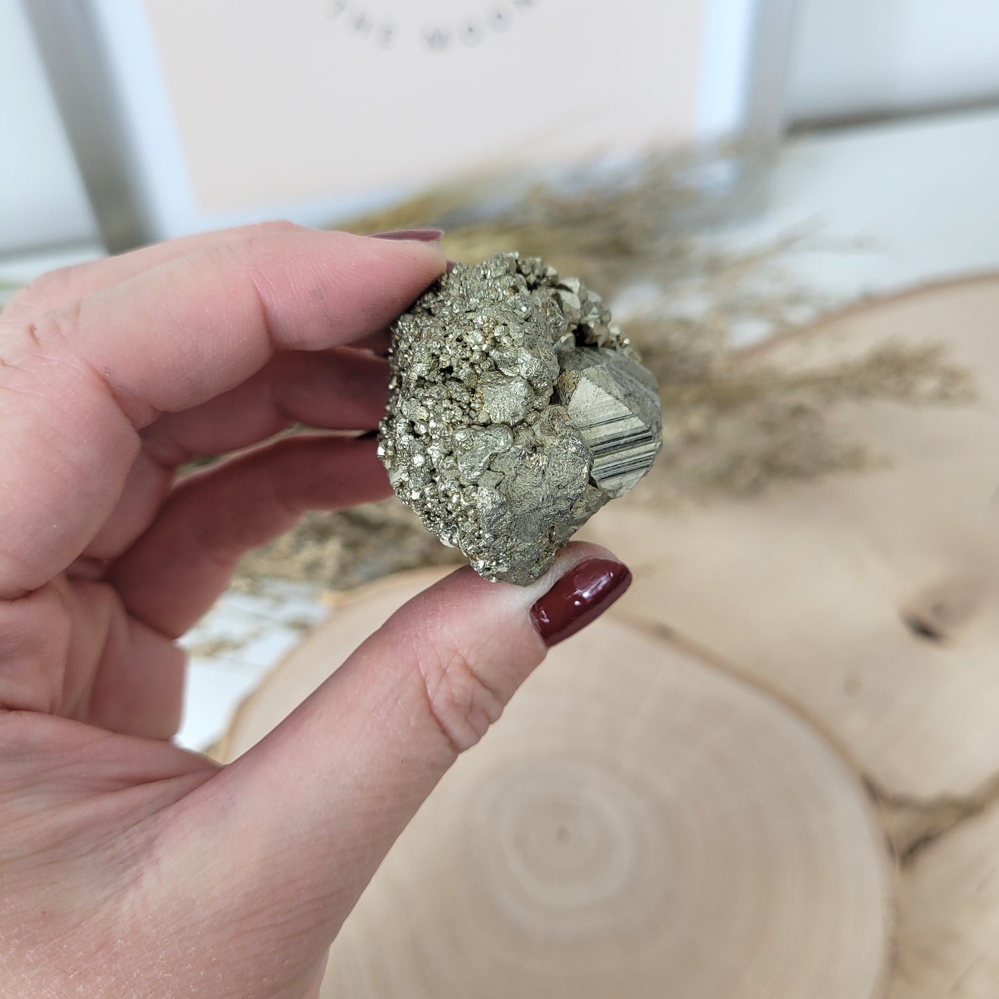 Pyrit Kristallstufe 3,5 x 3,4 cm