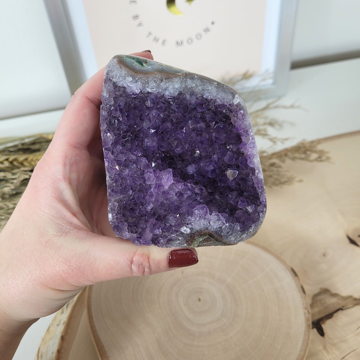 Amethyst Kristalldruse 7,6 x 7,5cm, 542g