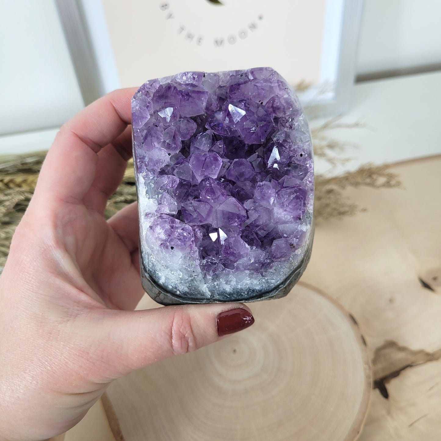 Amethyst Kristalldruse 7,3 x 6,8cm, 510g