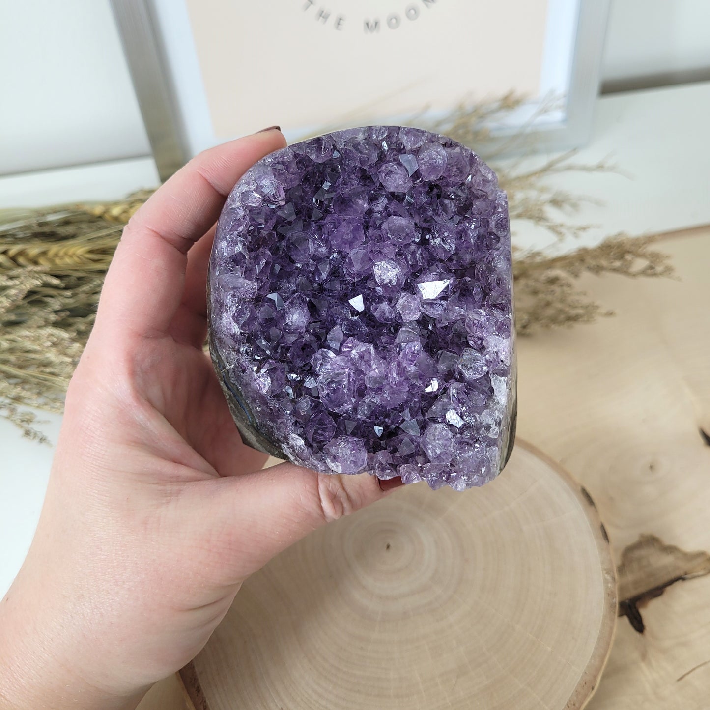 Amethyst Kristalldruse 7,3 x 7,5cm, 508g