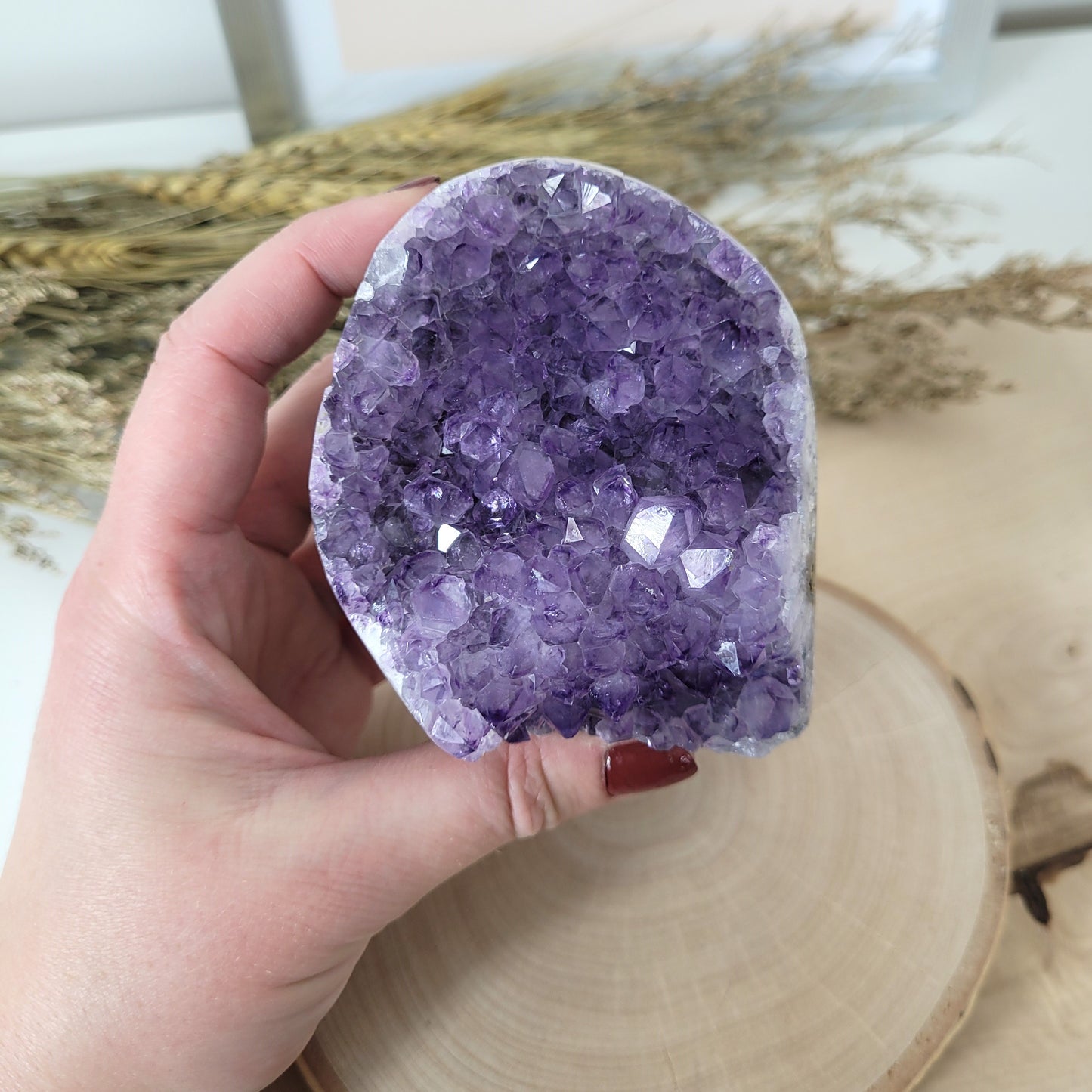 Amethyst Kristalldruse 7,8 x 6,8cm, 454g