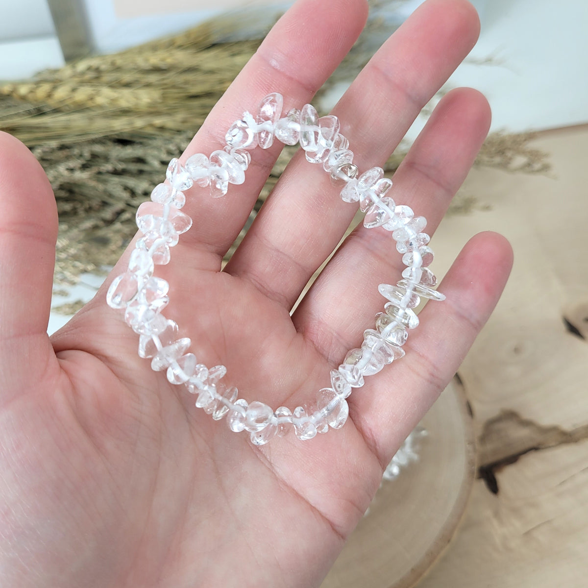 Bergkristall Splitterarmband