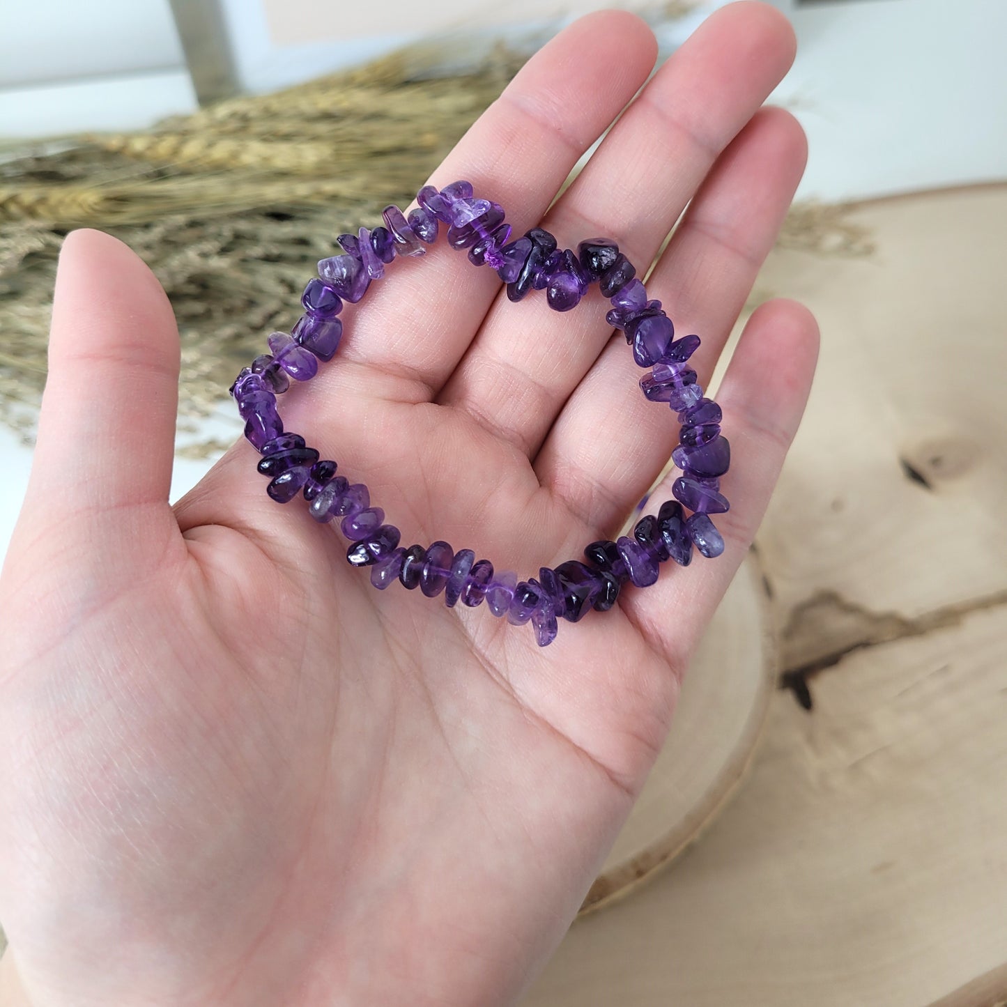 Splitterarmband Amethyst