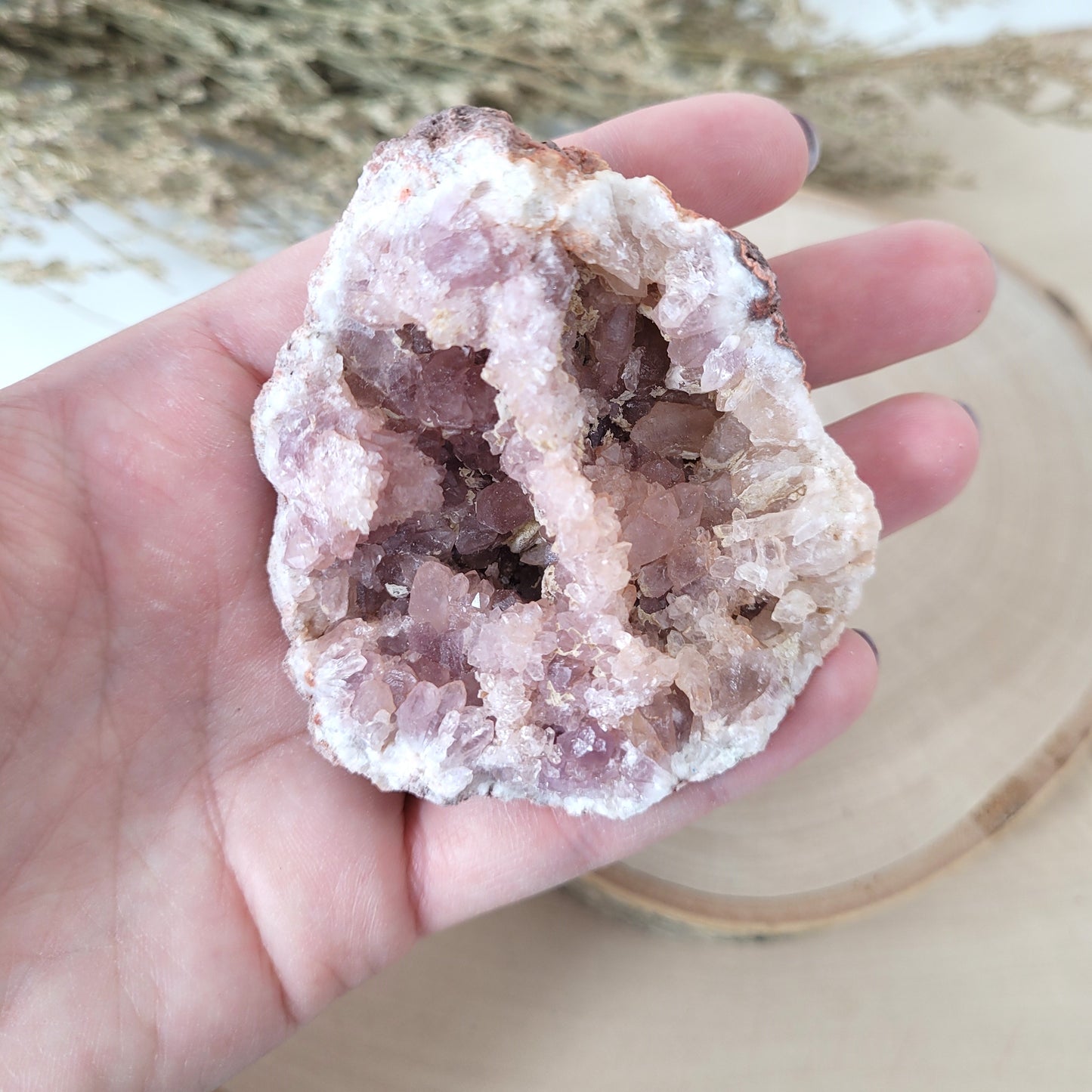 Pink Amethyst Geode 6,8 x 5,6cm