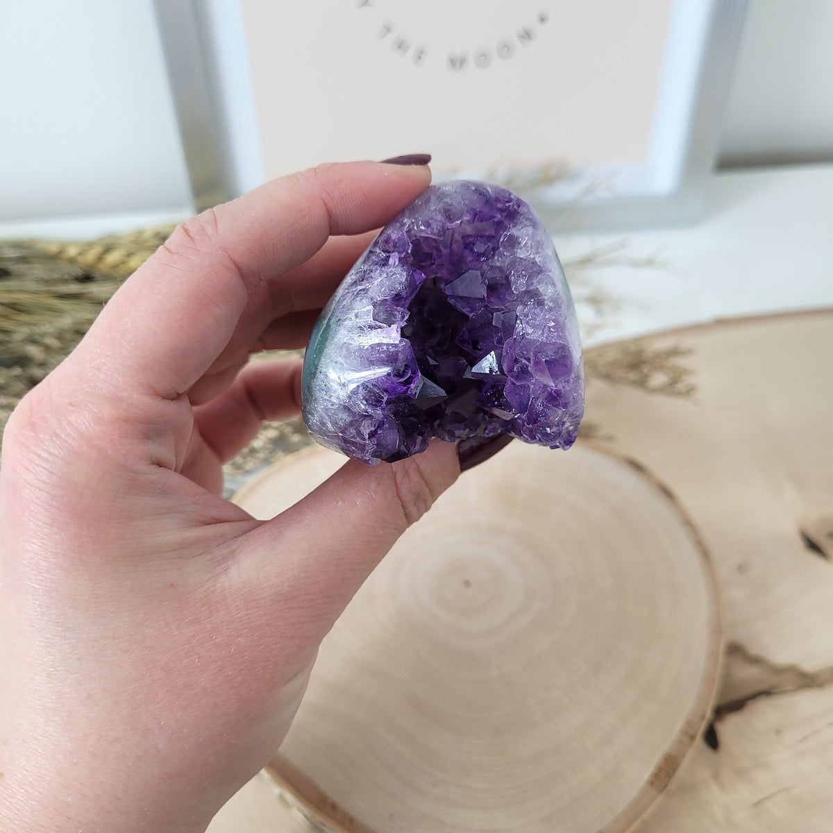 Amethyst Kristalldruse 4,6 x 4,8cm, 130g, Uruguay Amethyst