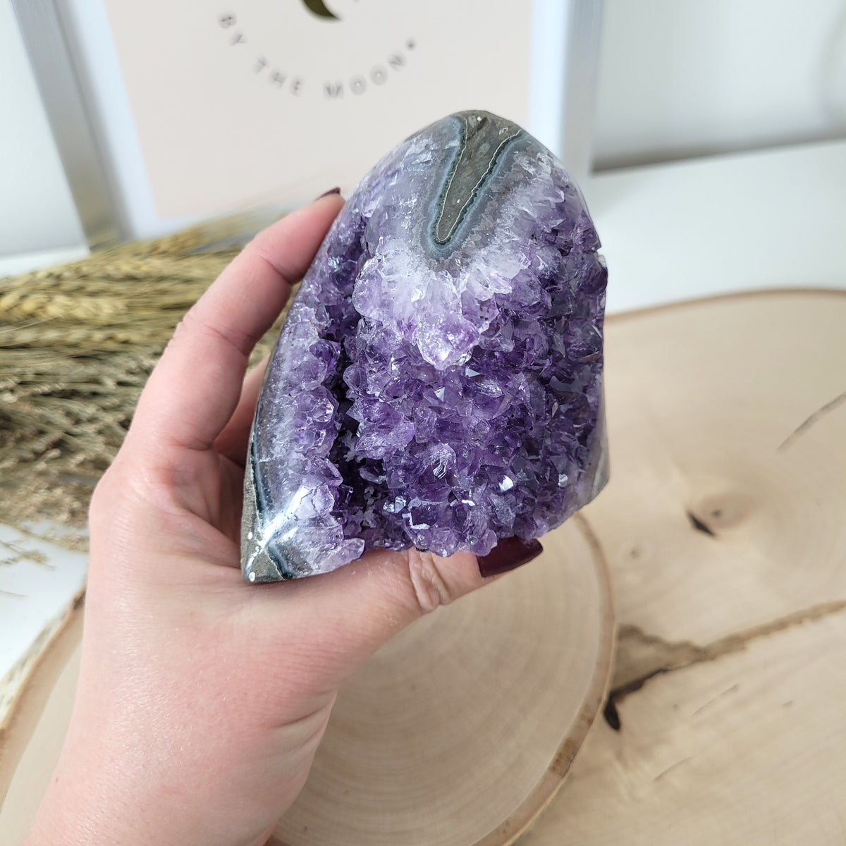 Amethyst Kristalldruse 8,3 x 8,6cm, 554g, Uruguay Amethyst