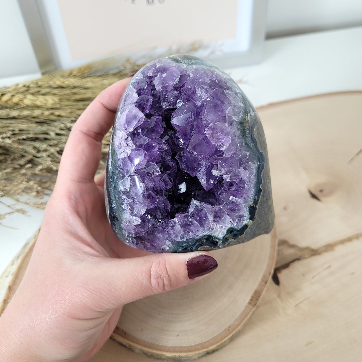 Amethyst Kristalldruse 8,9 x 8,6cm, 696g, Uruguay Amethyst