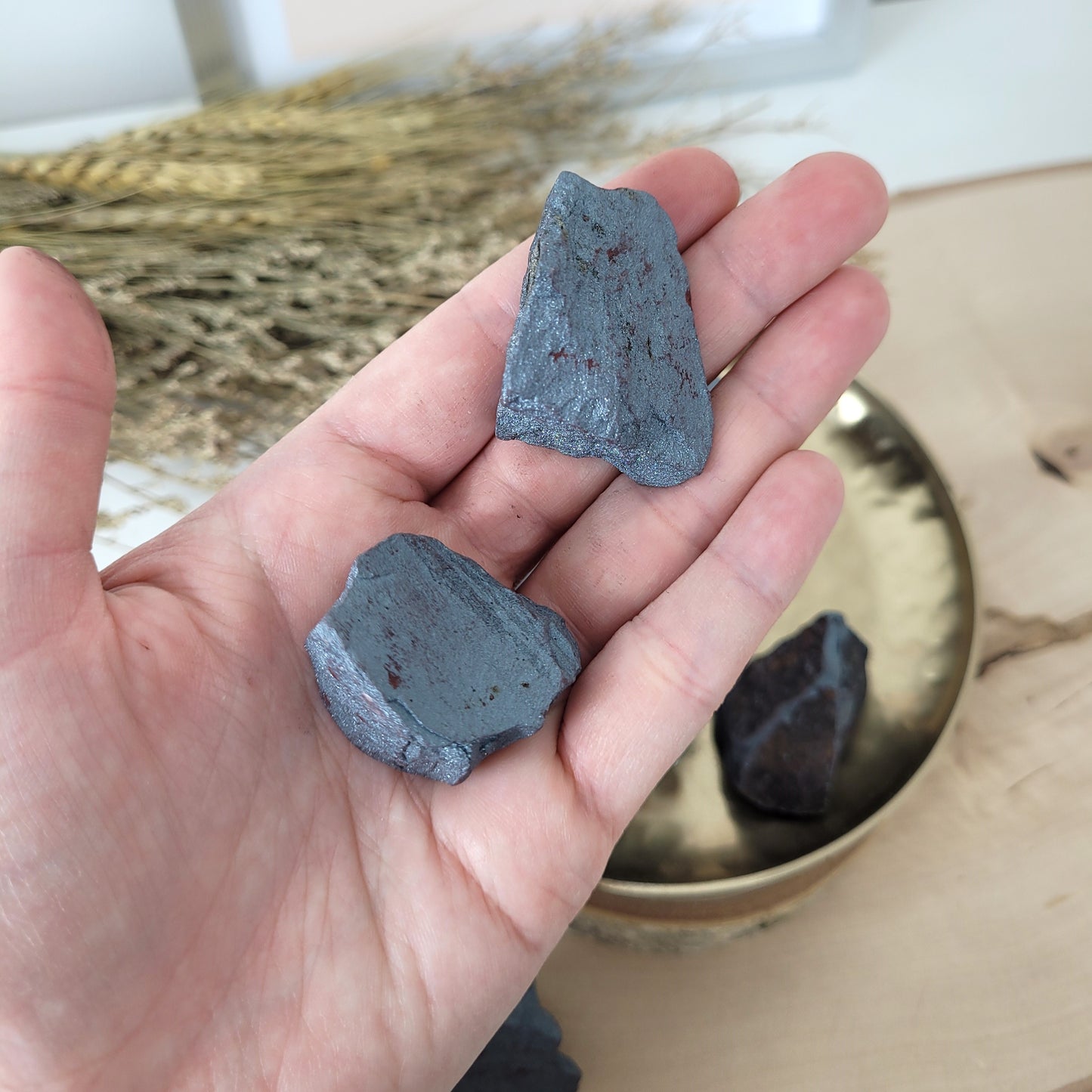 Hämatit Itabirit Rohstein ca. 3-4cm