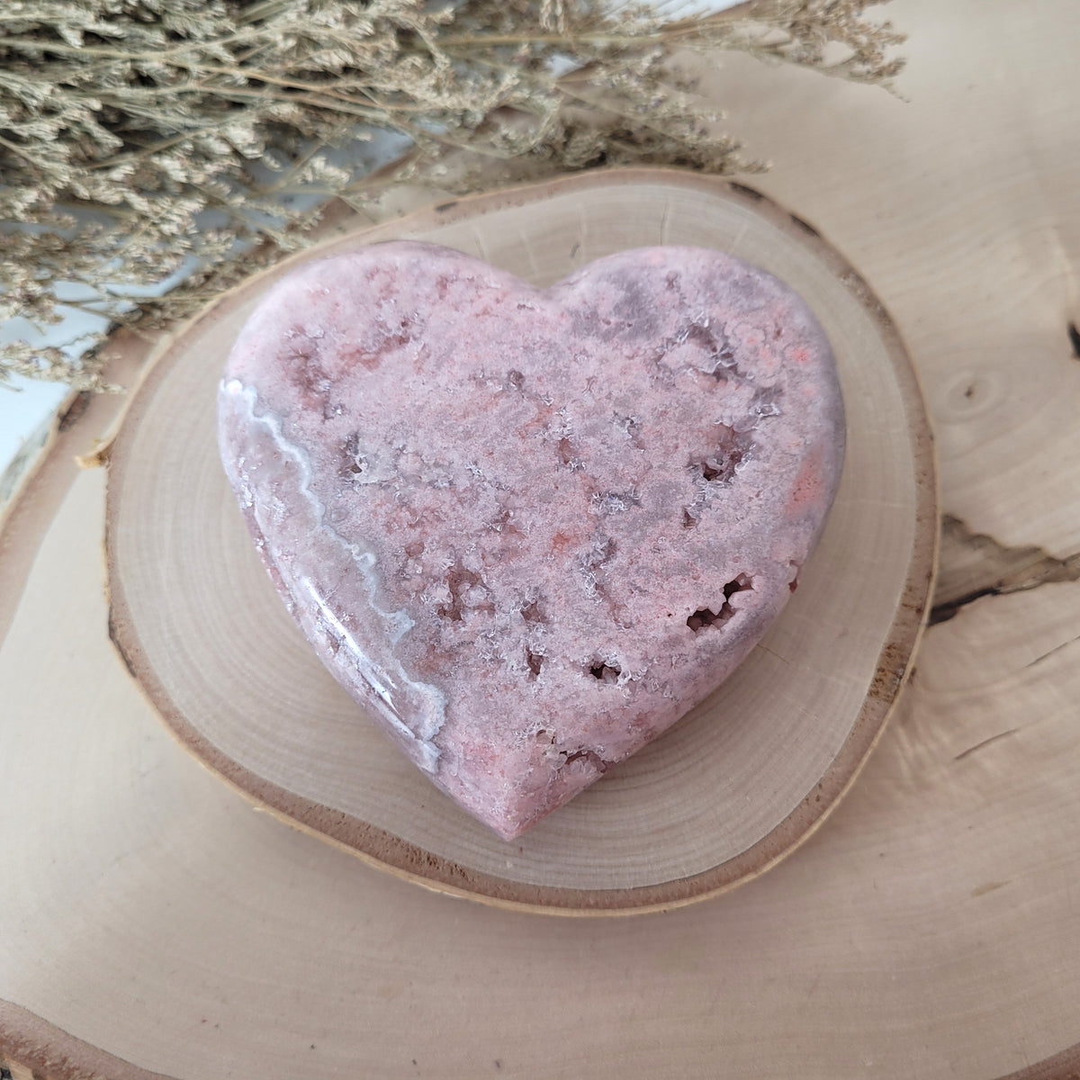 Pink Amethyst Herz 9.9 x 10,1cm, 549g