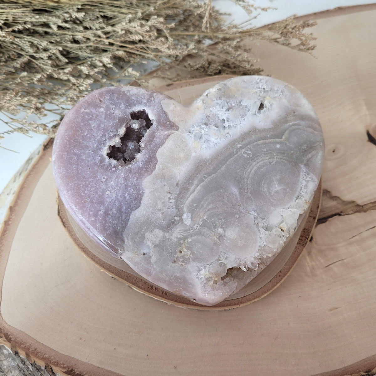 Pink Amethyst Herz 11,9 x 14,2cm, 886g