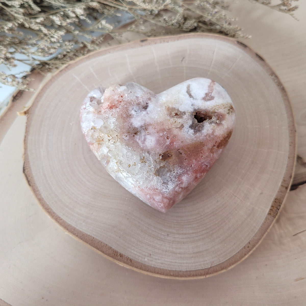 Pink Amethyst Herz 6,6 x 7,8cm, 246g