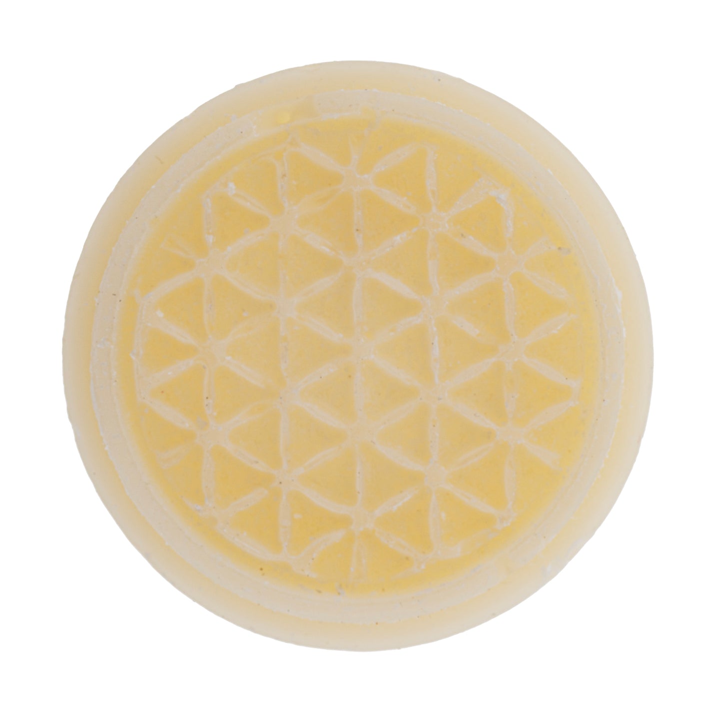 Organic Goodness Sojawachstaler Orange mit Blume des Lebens für Aromalampen