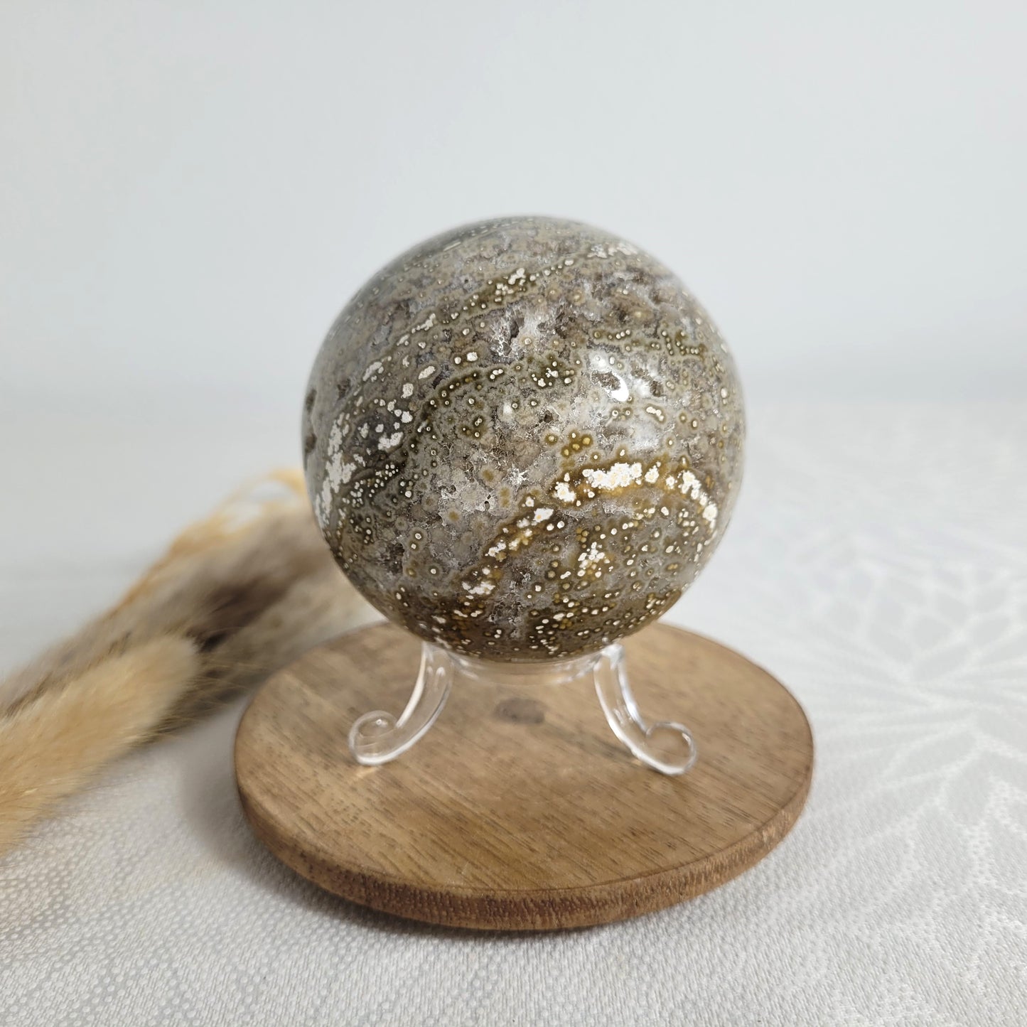 Ozean Jaspis Sphärolith Chalcedon Kugel