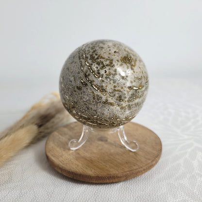 Ozean Jaspis Sphärolith Chalcedon Kugel
