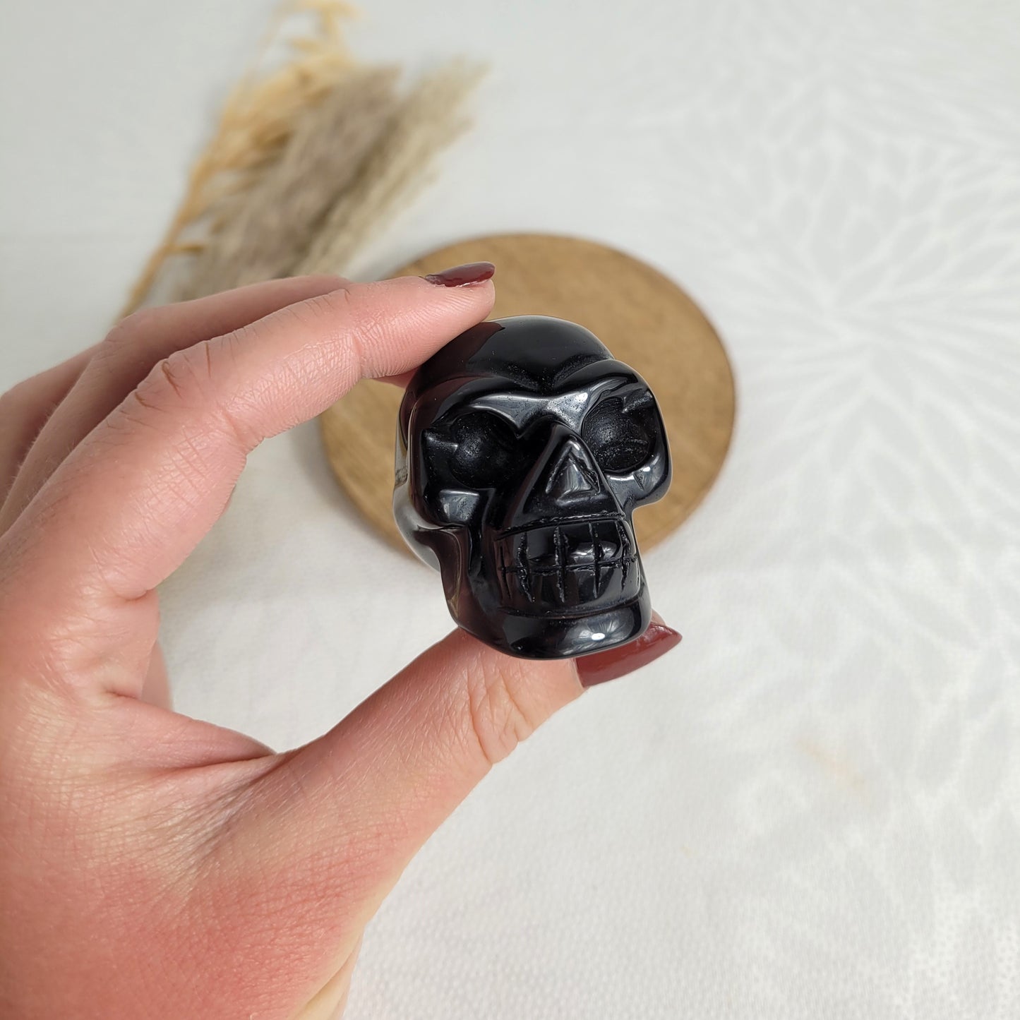 Lamellen Obsidian Kristallschädel