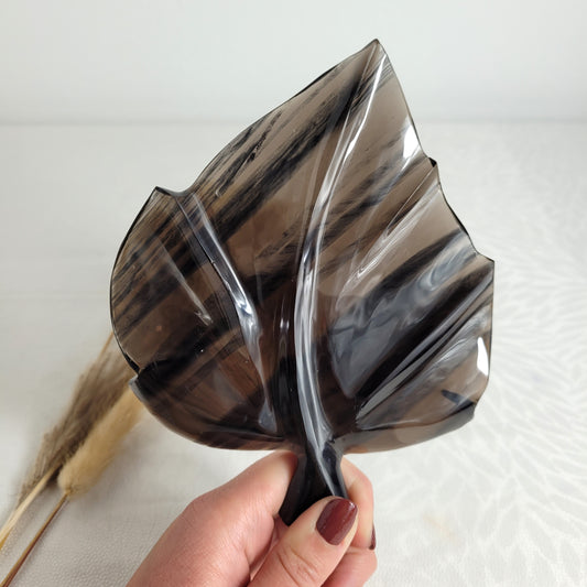 Lamellen Obsidian Blatt