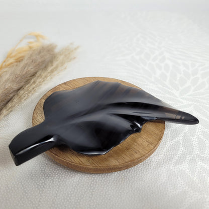 Lamellen Obsidian Blatt
