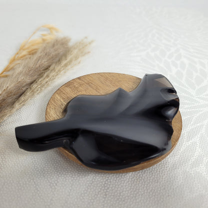 Lamellen Obsidian Blatt