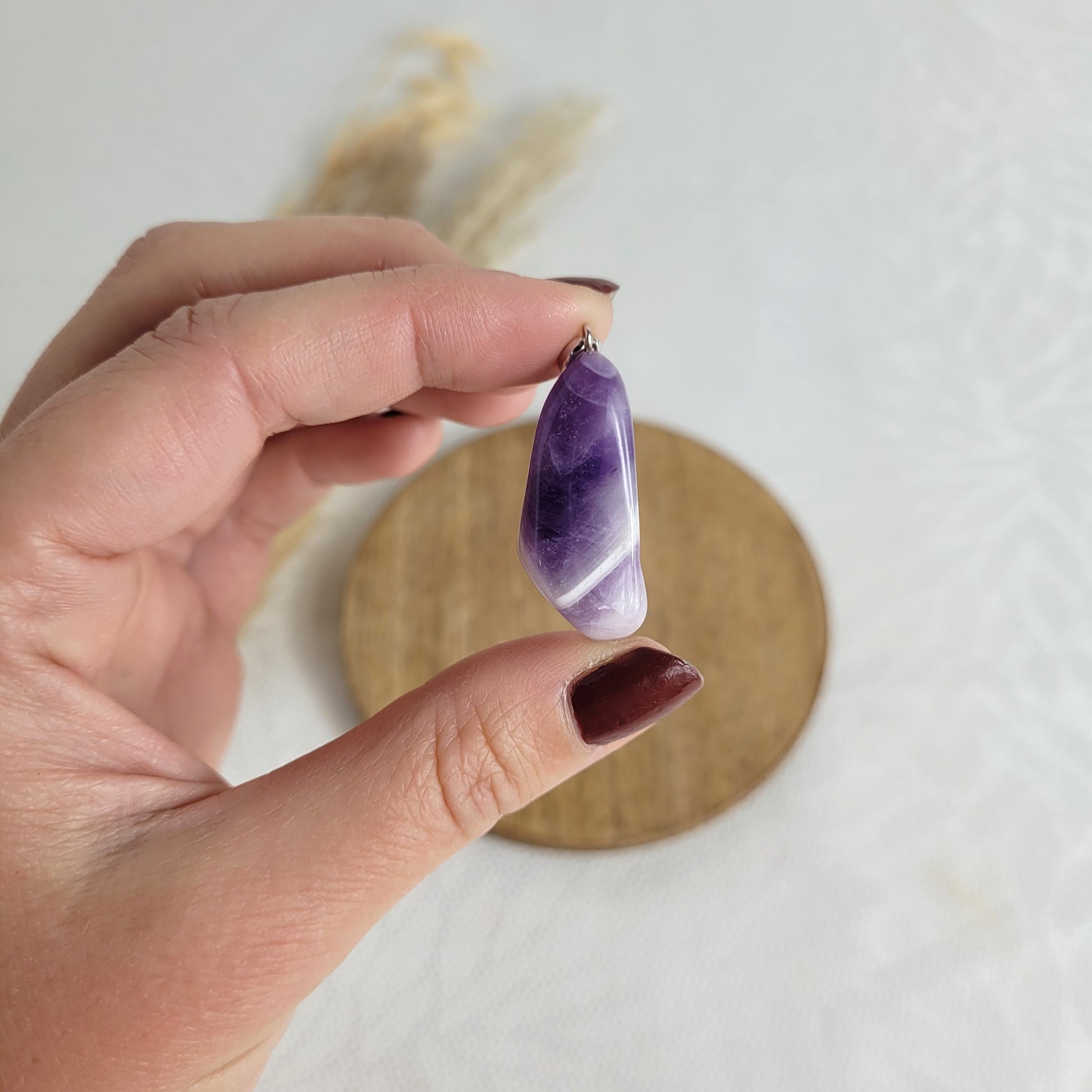 Amethyst Kettenanhänger Silber Schmuck