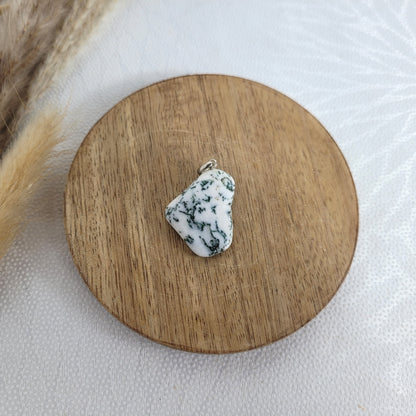 Baumachat Kettenanhänger Silber Schmuck