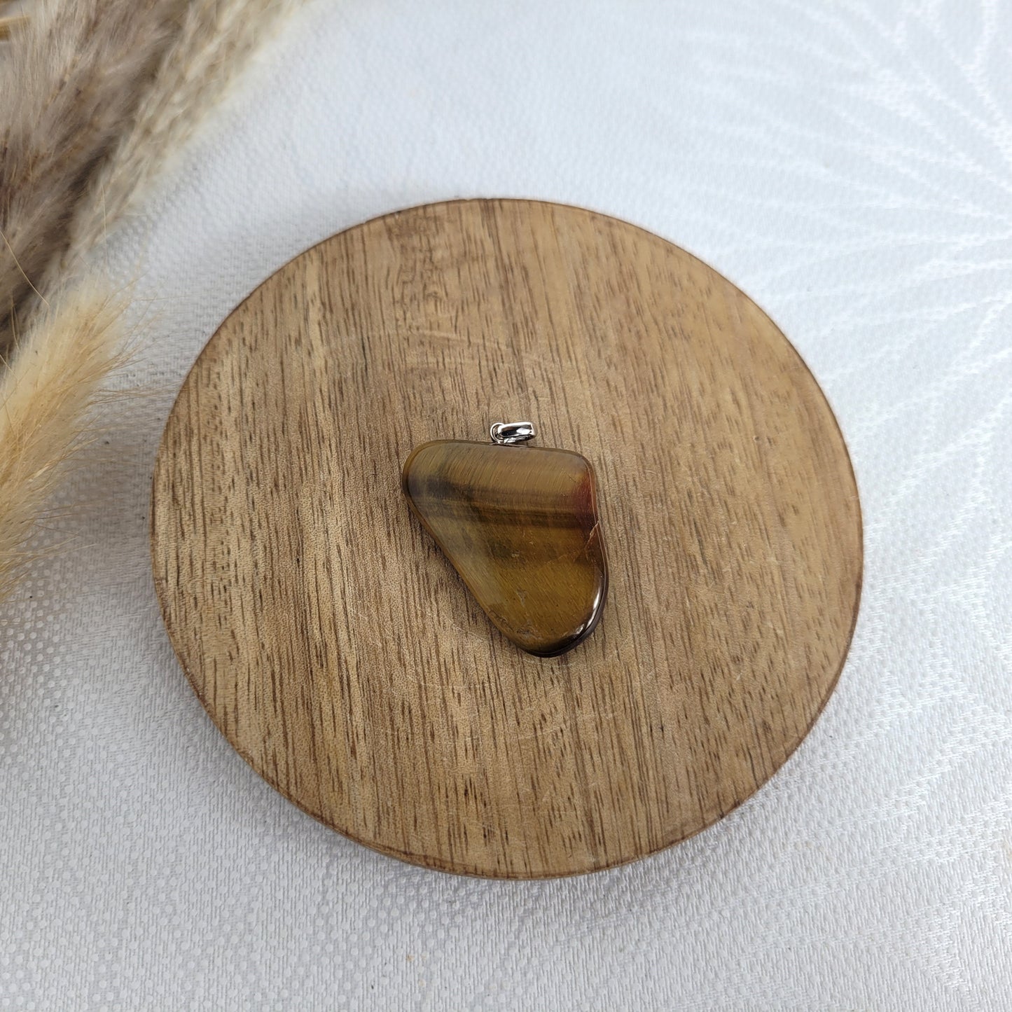 Tigerauge Kettenanhänger mit Silber 925 Öse